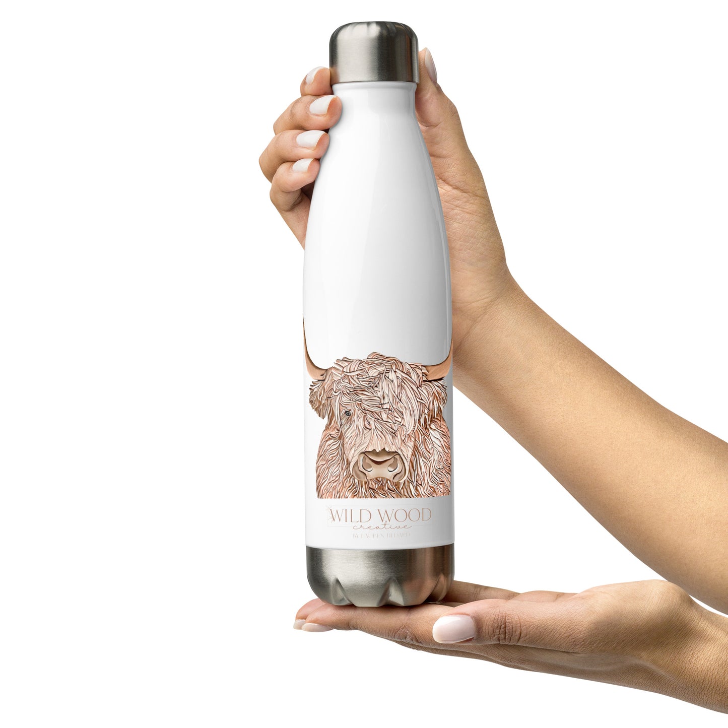 Highland Cow - Stainless Steel Water Bottle