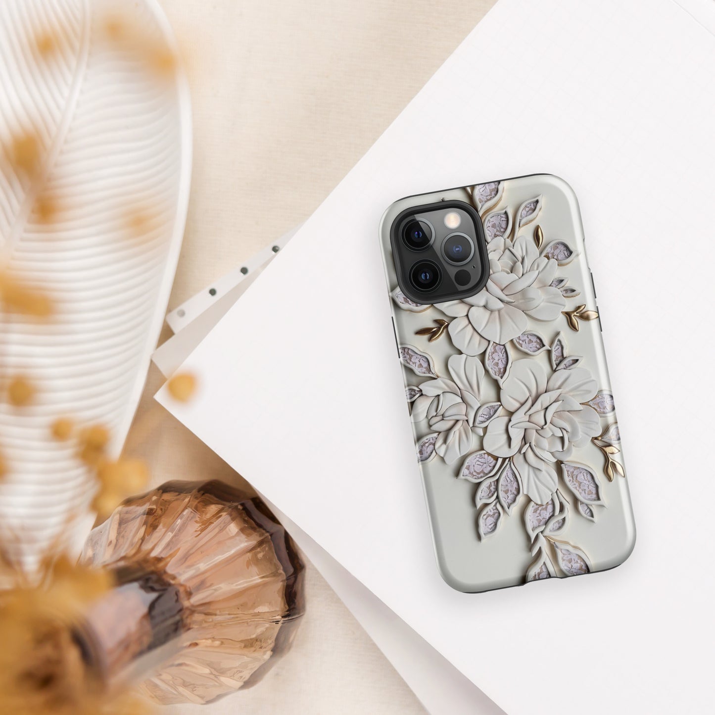 Auryn Lacey Peonies - Tough Case for iPhone®