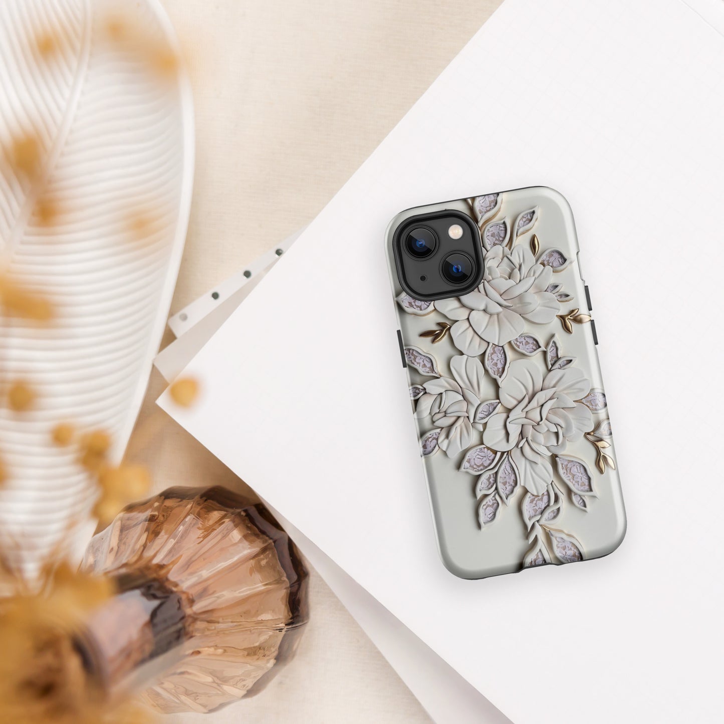 Auryn Lacey Peonies - Tough Case for iPhone®