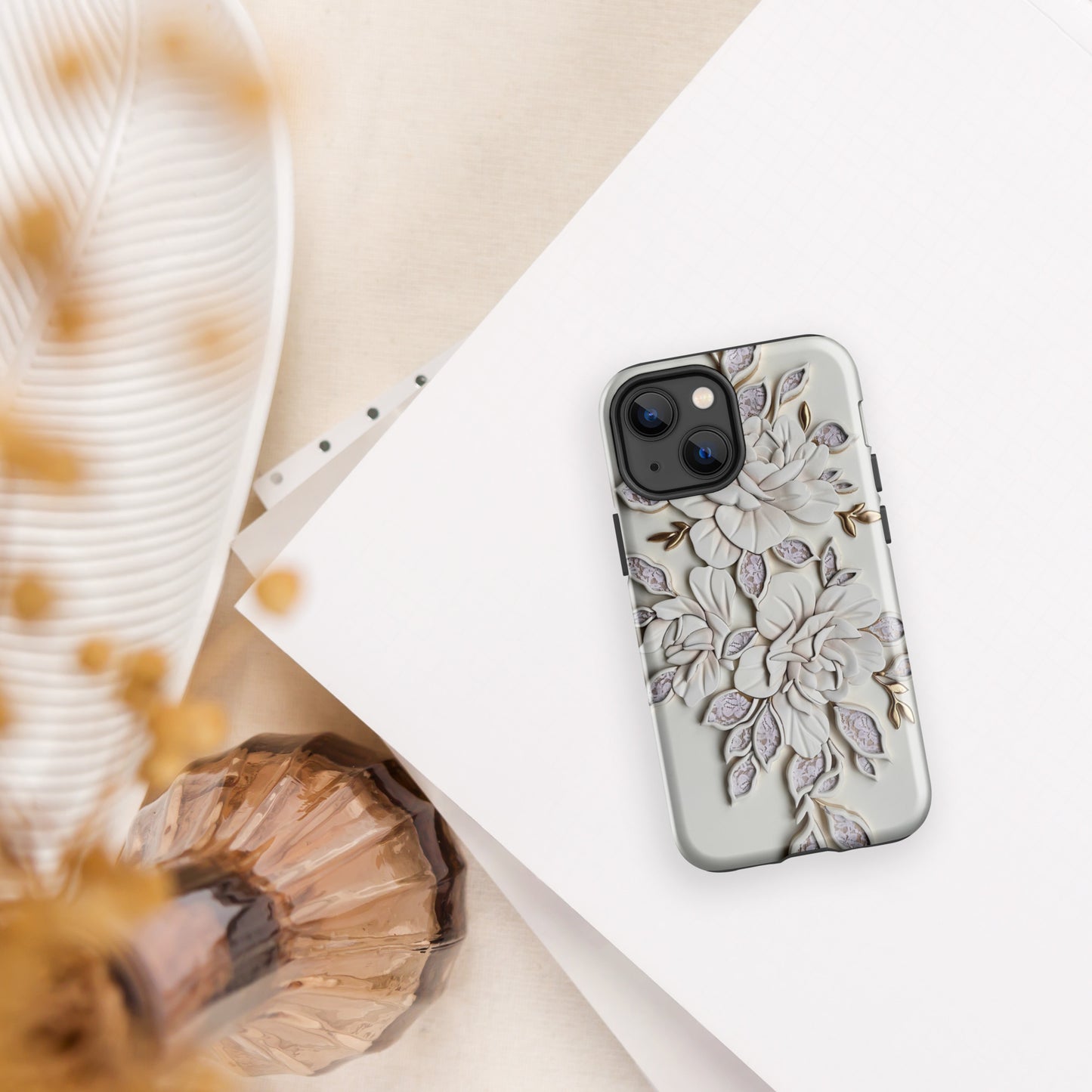 Auryn Lacey Peonies - Tough Case for iPhone®