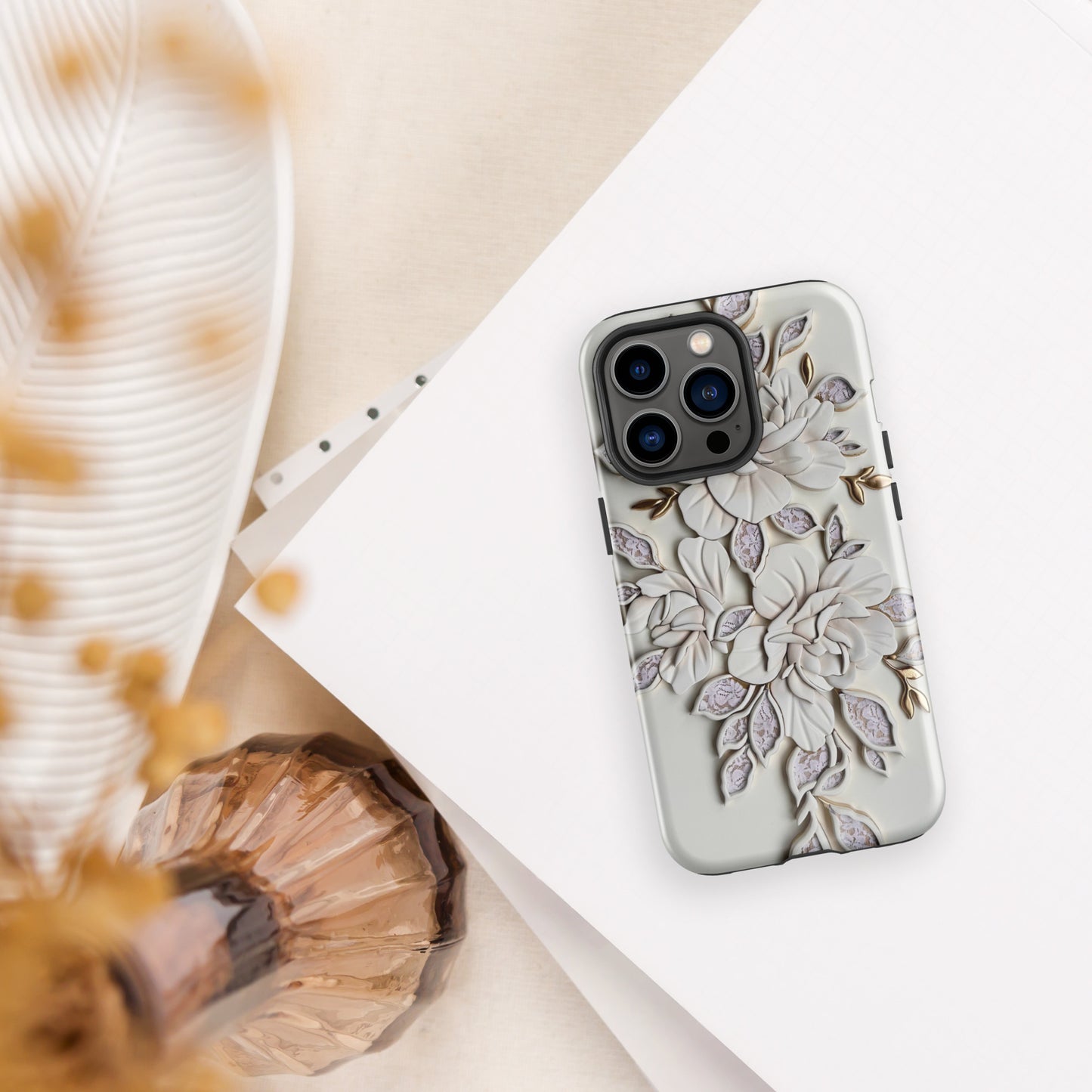 Auryn Lacey Peonies - Tough Case for iPhone®