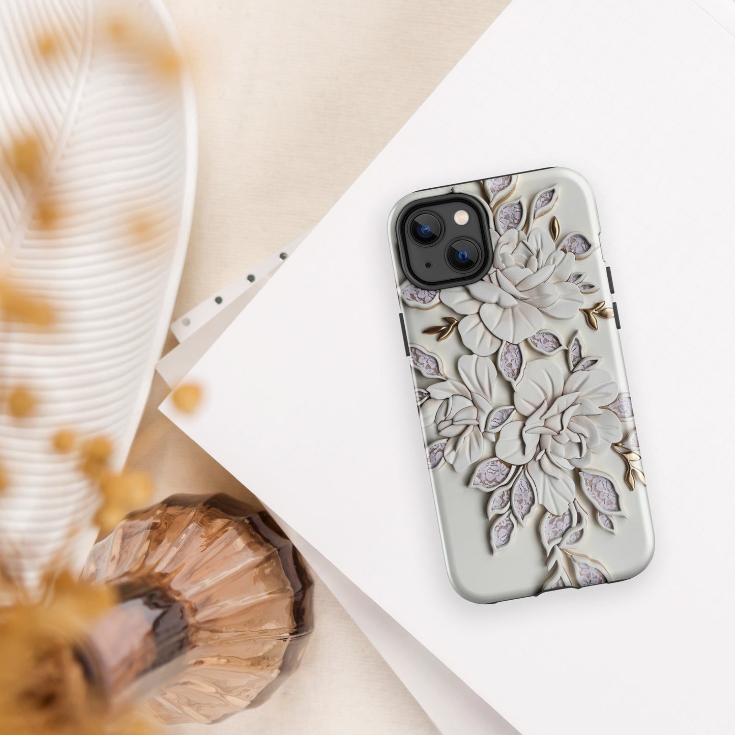 Auryn Lacey Peonies - Tough Case for iPhone®