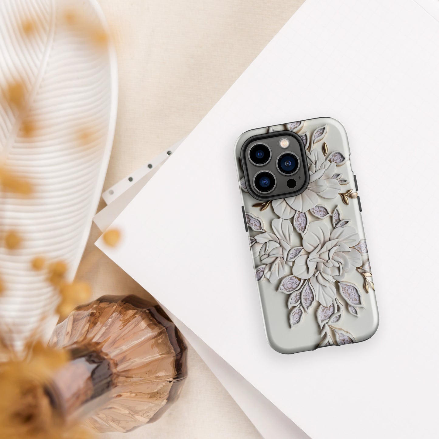 Auryn Lacey Peonies - Tough Case for iPhone®