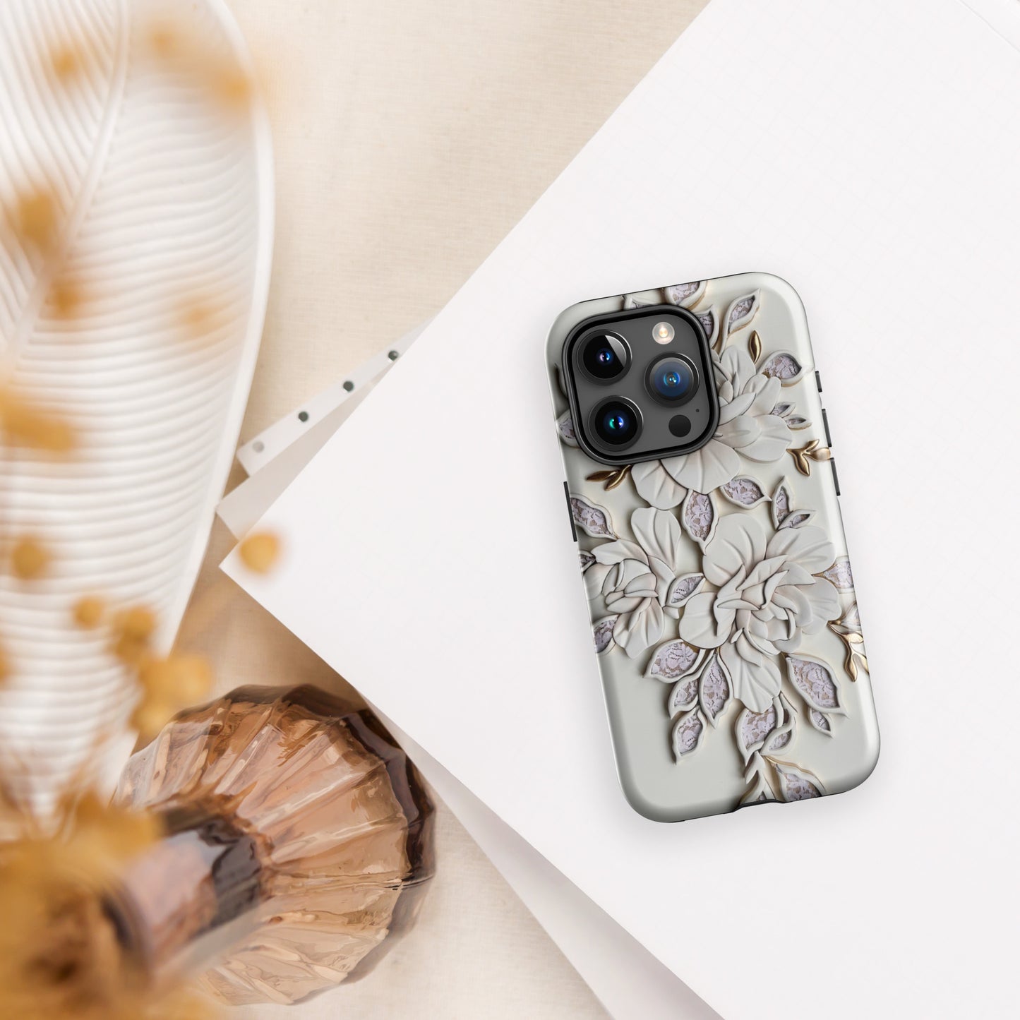 Auryn Lacey Peonies - Tough Case for iPhone®