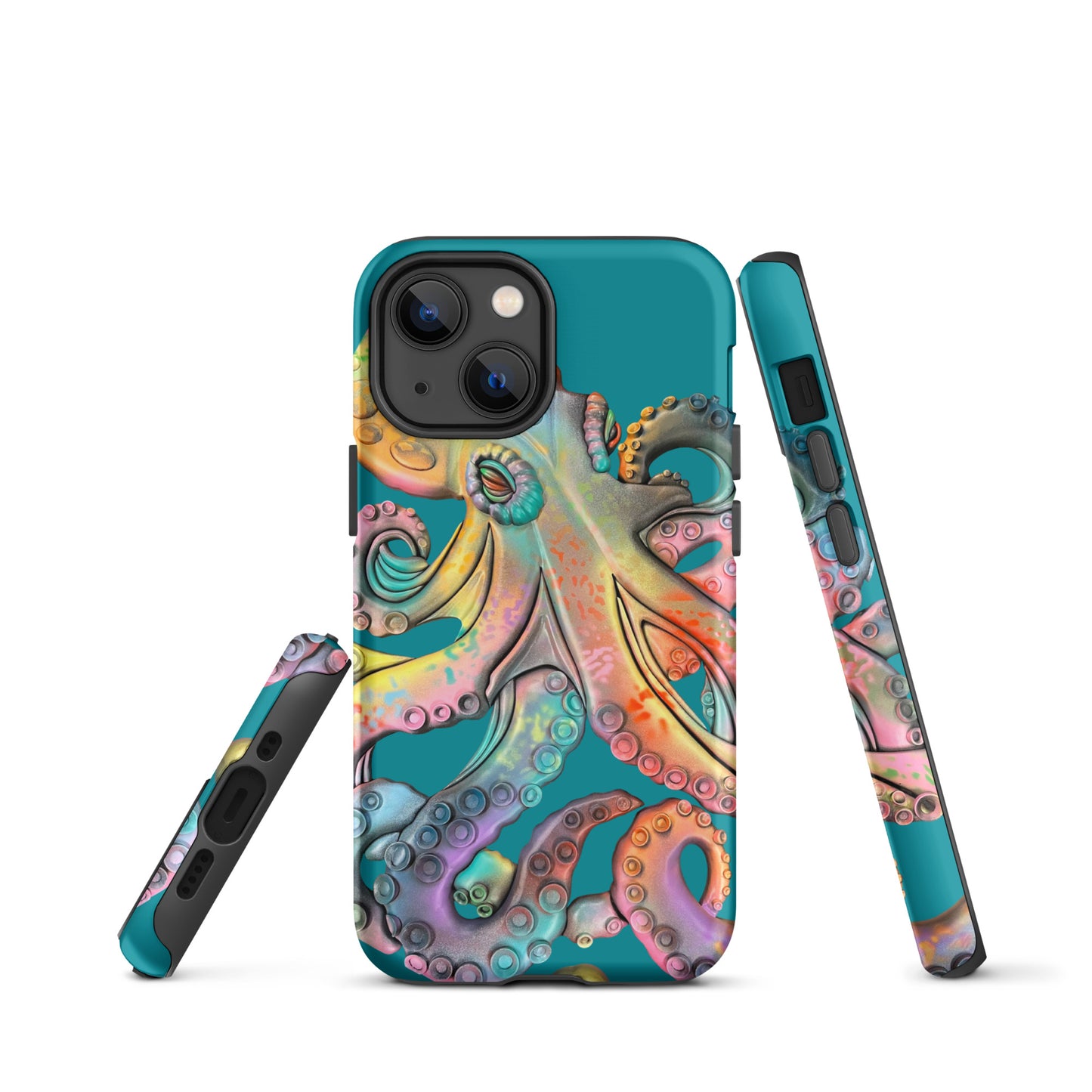 Coastline Rainbow Octopus Tough Case for iPhone®