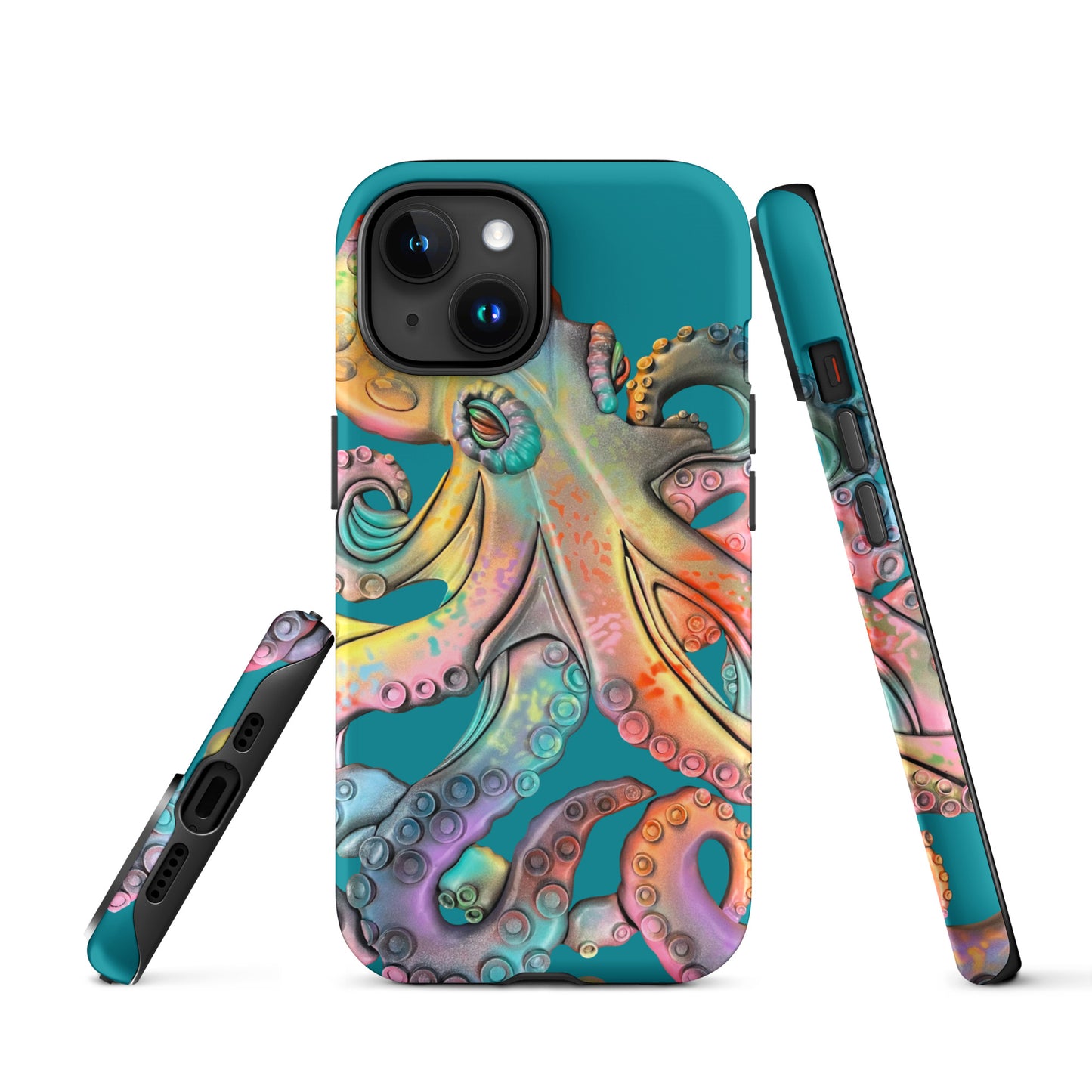 Coastline Rainbow Octopus Tough Case for iPhone®