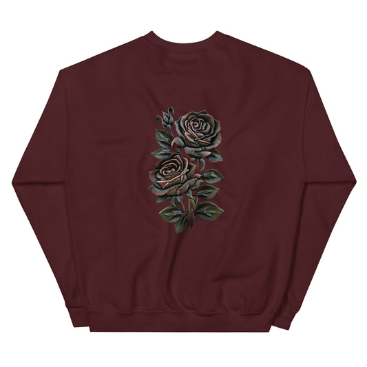 Reverie - Logo Front - Floral Back -Unisex Sweatshirt