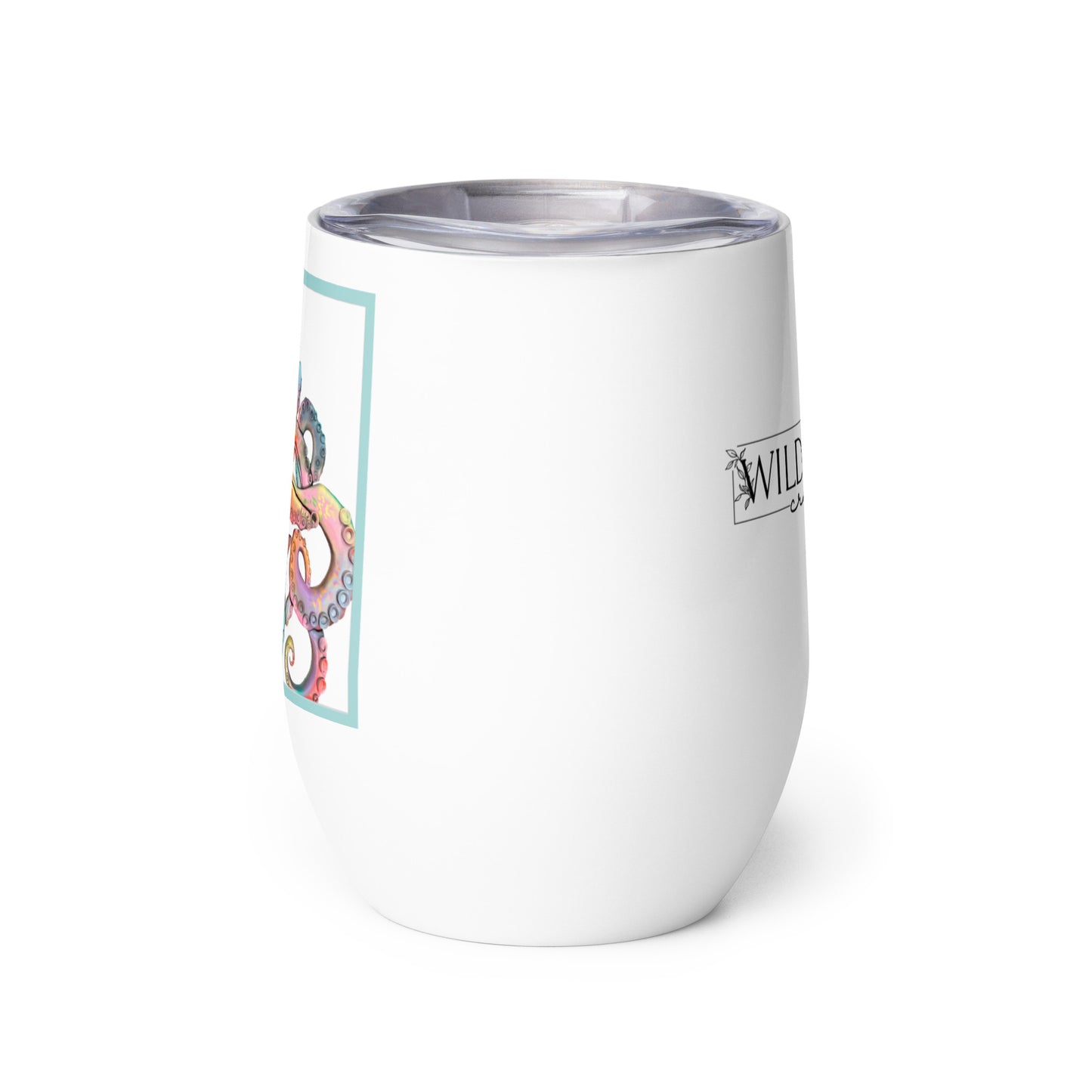 Coastline - Whimsical Octopus Wine tumbler