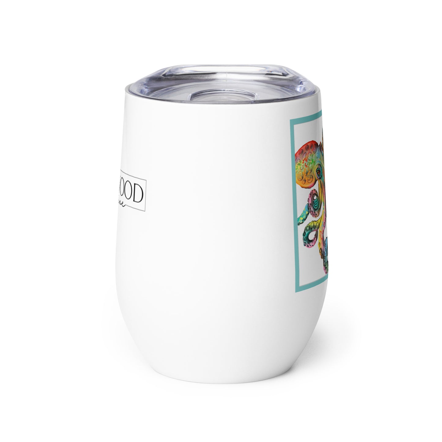 Coastline - Whimsical Octopus Wine tumbler