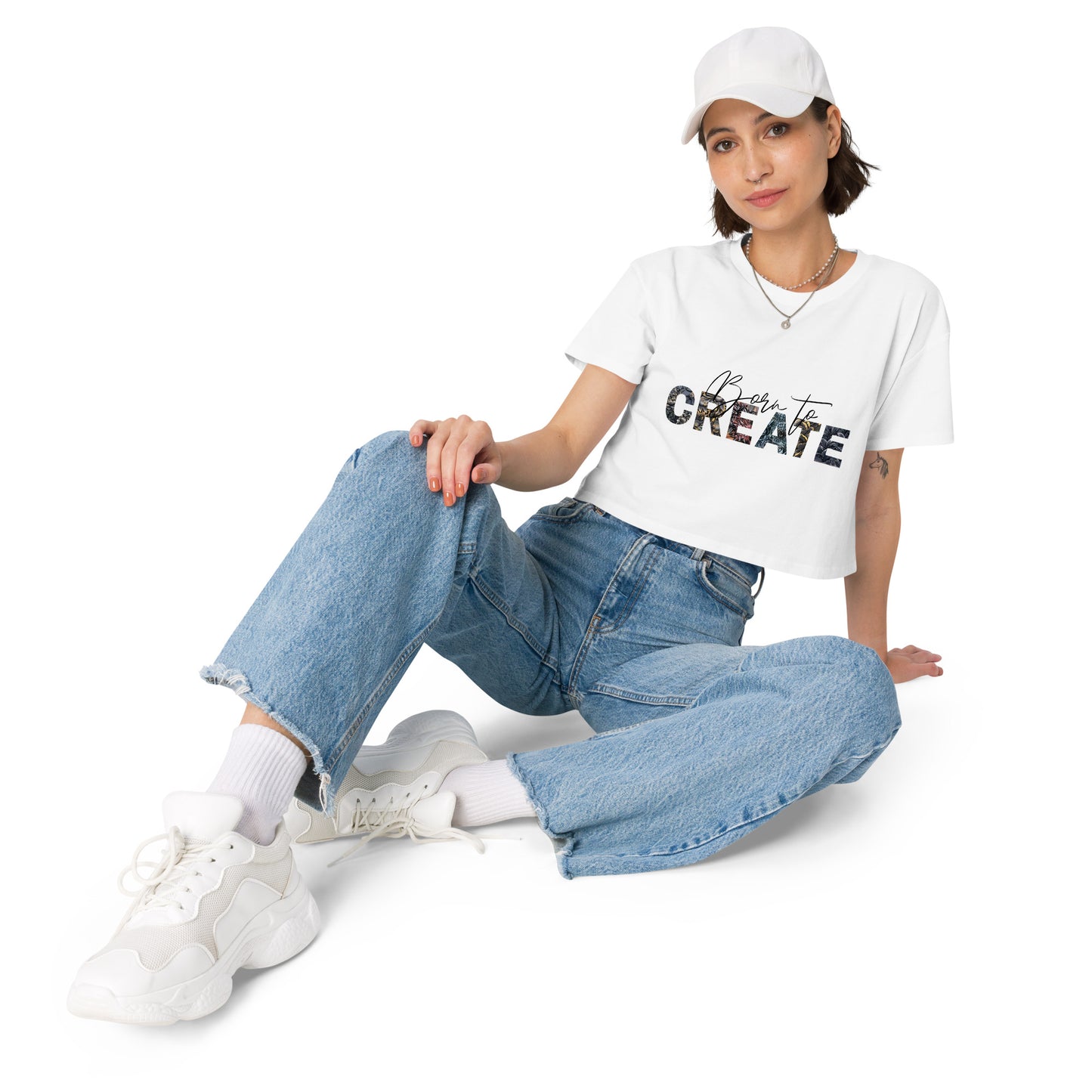 Born To Create - Women’s crop top