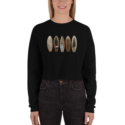 Voyageur - Surfboard Crop Sweatshirt