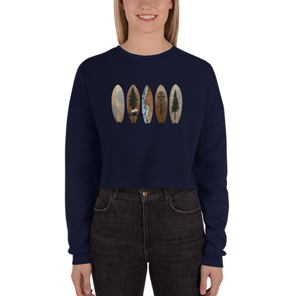 Voyageur - Surfboard Crop Sweatshirt