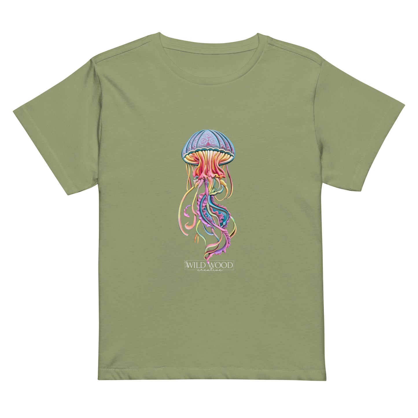 Coastline - Psychedelic Jellyfish Women’s high-waisted t-shirt