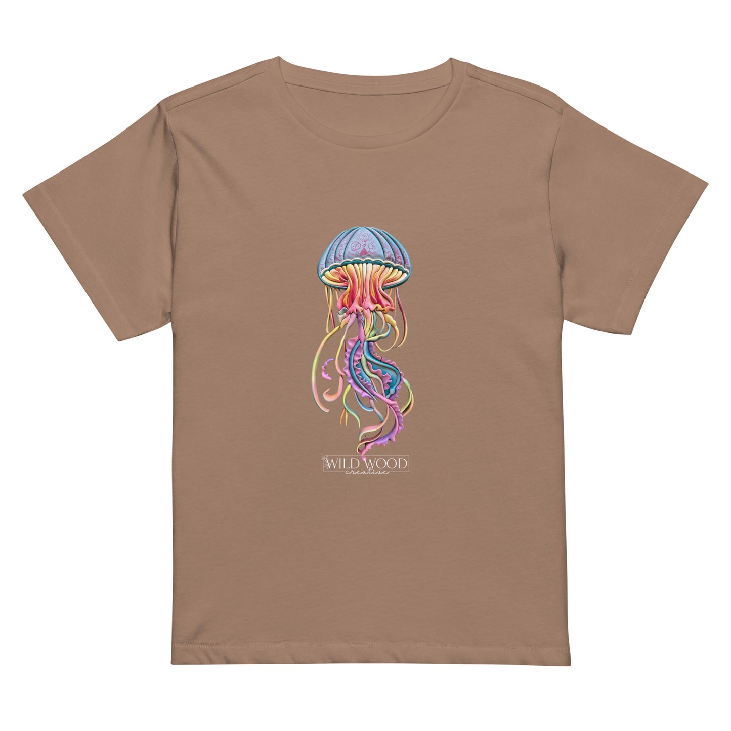 Coastline - Psychedelic Jellyfish Women’s high-waisted t-shirt