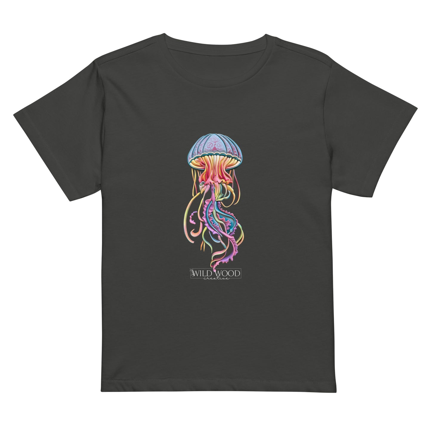 Coastline - Psychedelic Jellyfish Women’s high-waisted t-shirt