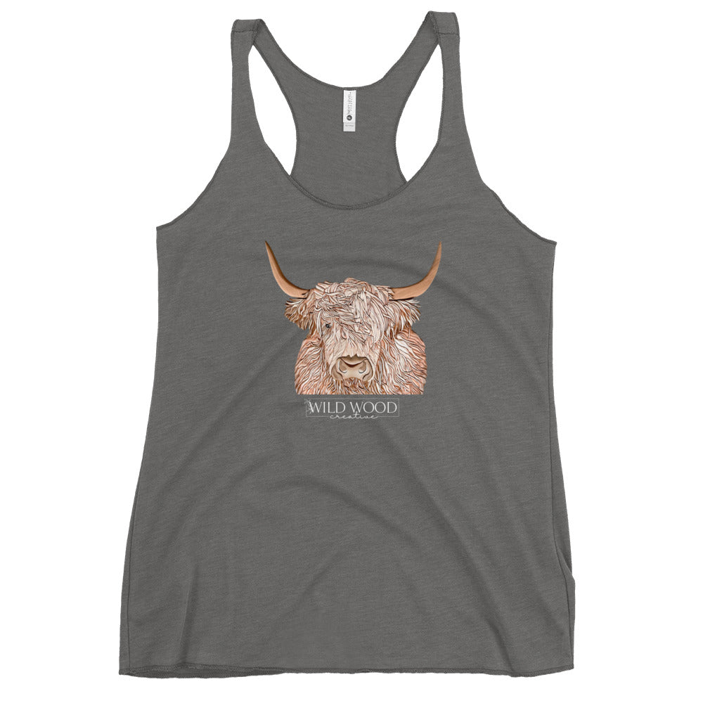 Highland Cow - Women's Racerback Tank