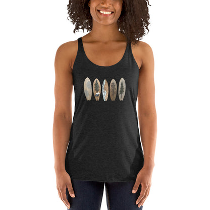 Voyageur - Surfboard Women's Racerback Tank