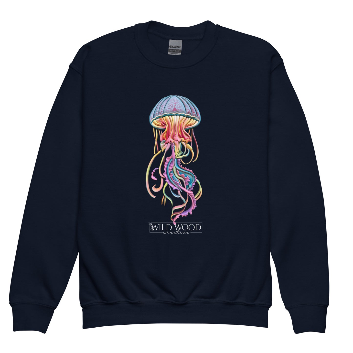 Coastline - Psychedelic Jellyfish Youth crewneck sweatshirt