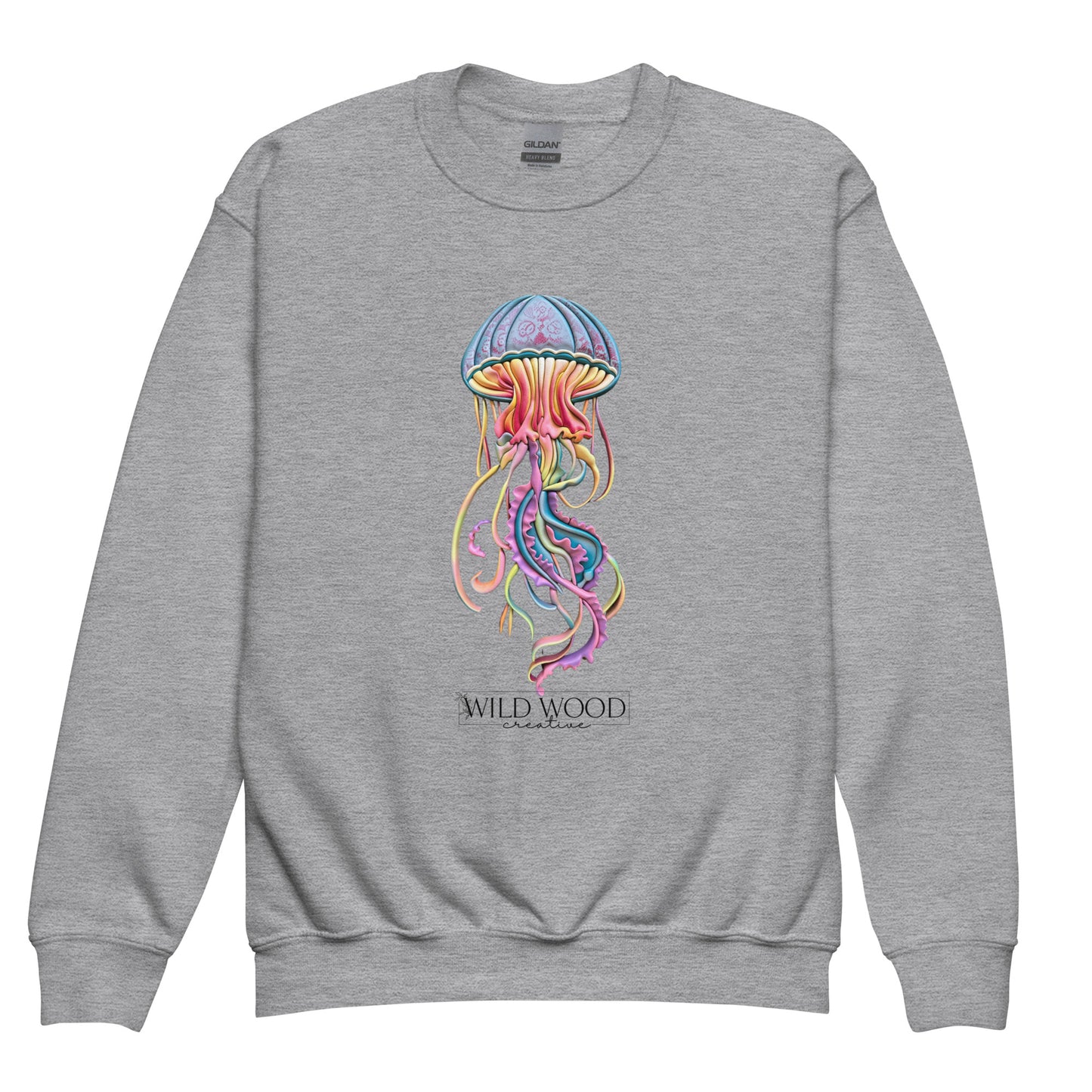 Coastline - Psychedelic Jellyfish Youth crewneck sweatshirt