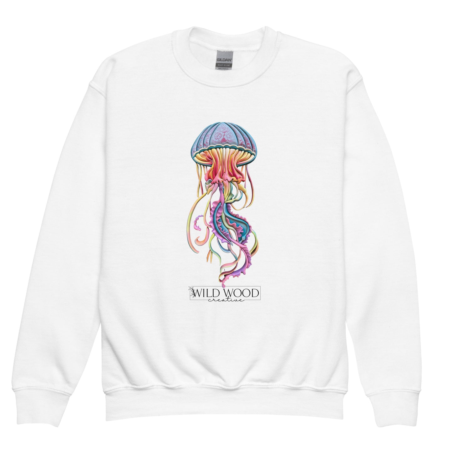 Coastline - Psychedelic Jellyfish Youth crewneck sweatshirt