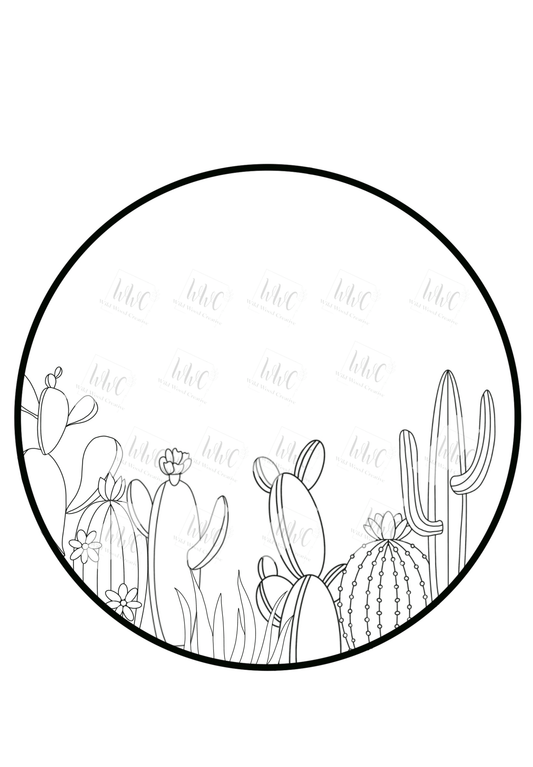 Cacti Round Template