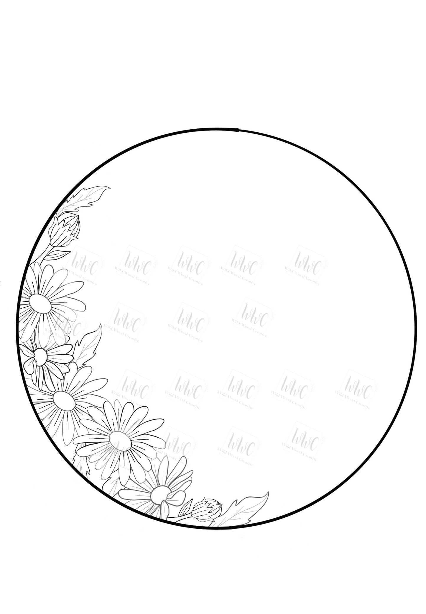 Daisy Round Template