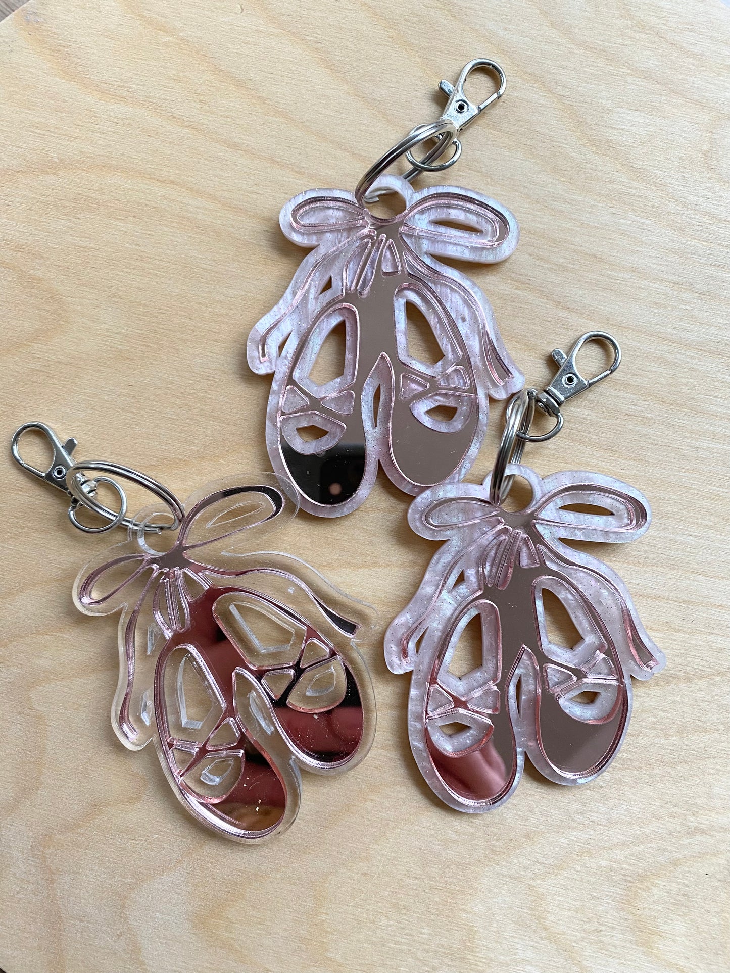 Ballet Slipper Keychain