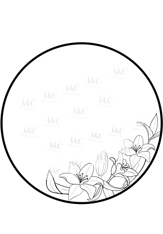 Lily Round Template