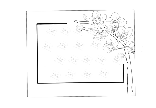Orchid Rectangle Template