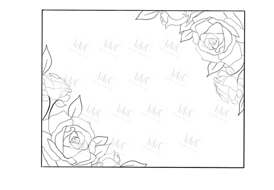 Rose Rectangle Template