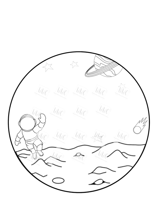 Space Round Template