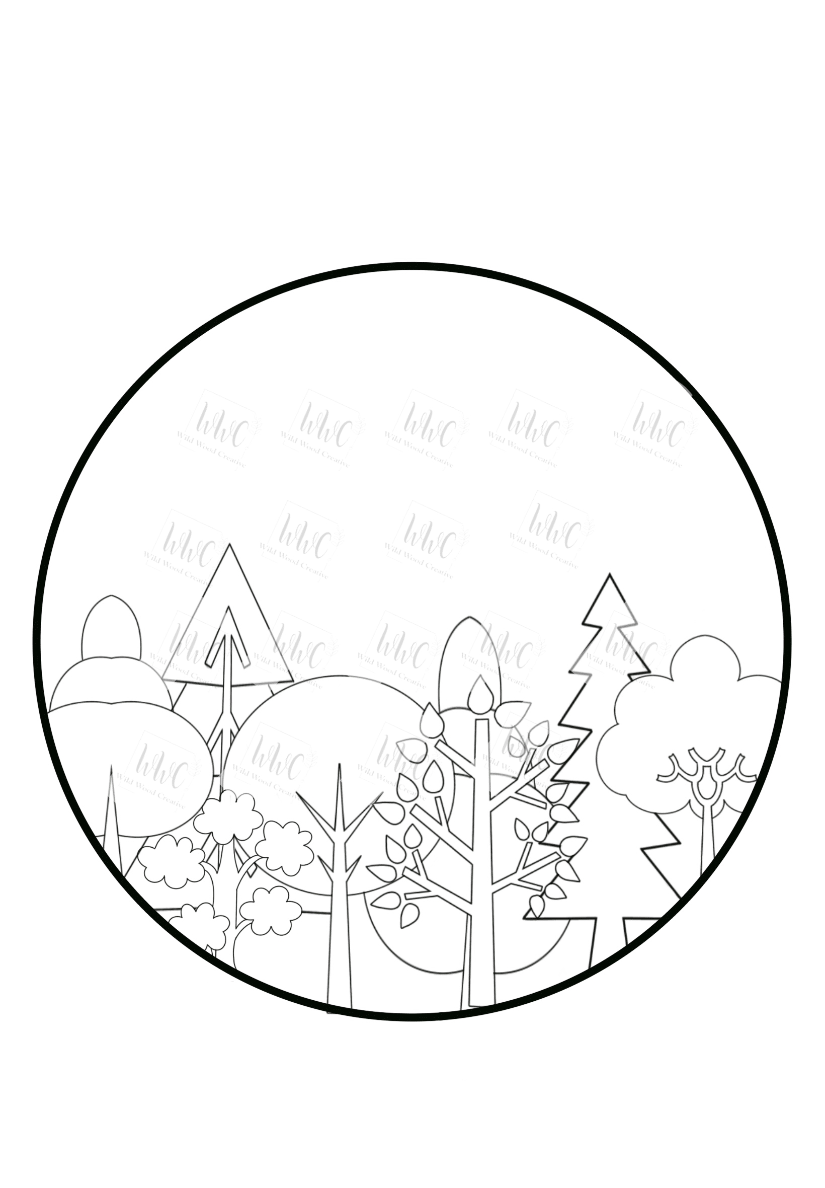 Ex Rounded Templates A Trees Round Template – Wild Wood Creative