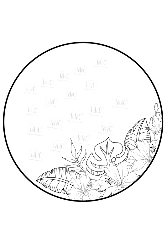 Tropical Round Template