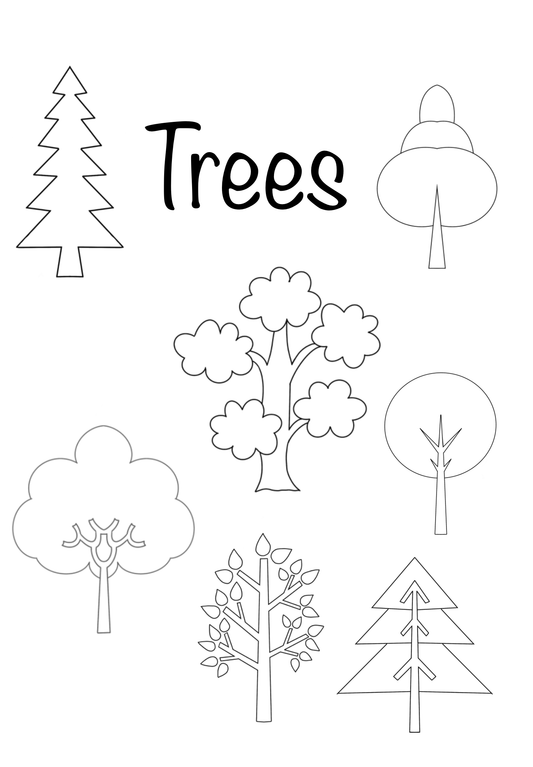 Trees Brush Set