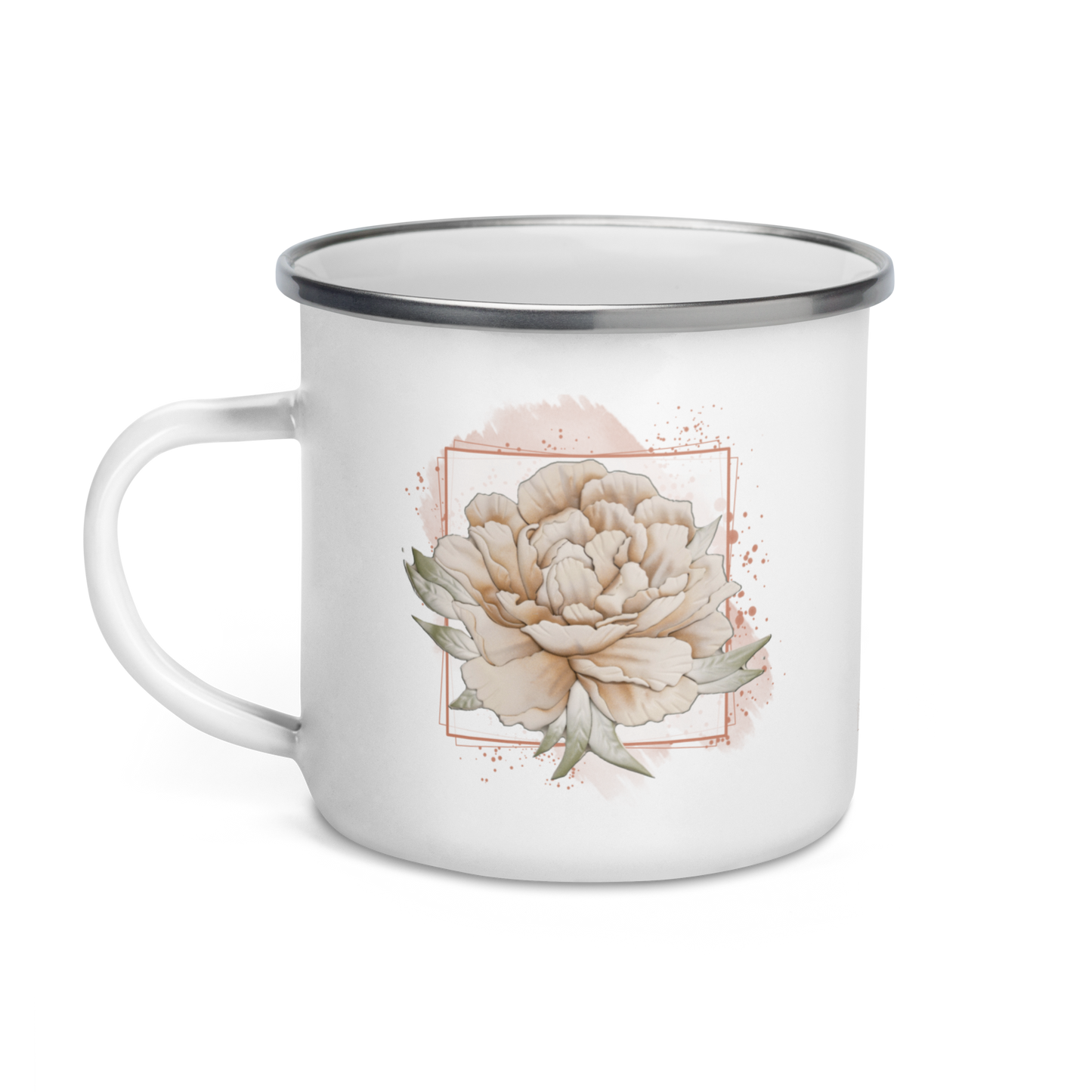 Blanca - Rowynn's Peony Enamel Mug