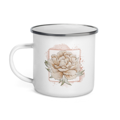 Blanca - Rowynn's Peony Enamel Mug