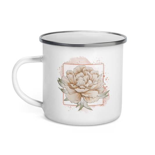 Blanca - Rowynn's Peony Enamel Mug