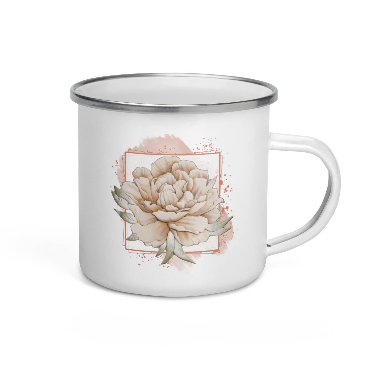 Blanca - Rowynn's Peony Enamel Mug