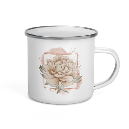 Blanca - Rowynn's Peony Enamel Mug