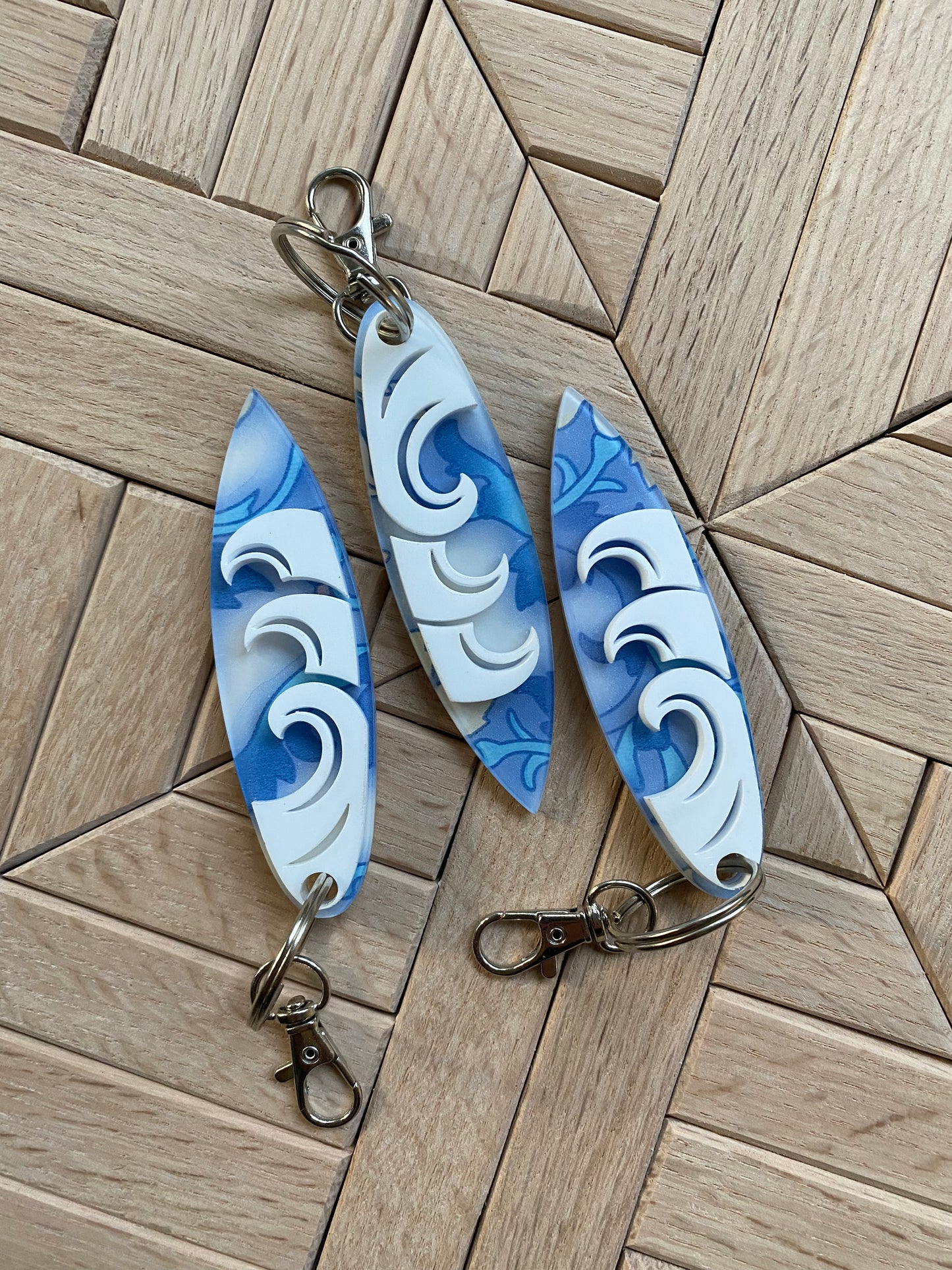 Surfboard Keychain