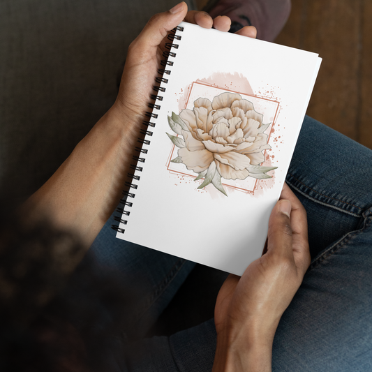 Blanca - Rowynn's Peony Spiral Notebook