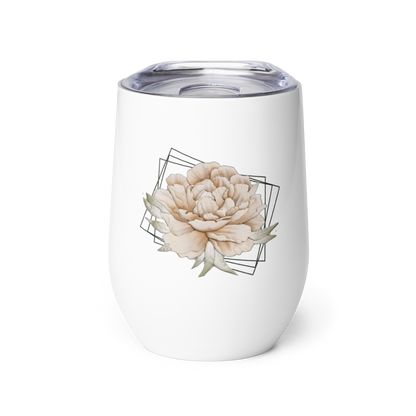 Blanca - Rowynn's Peony Wine Tumbler