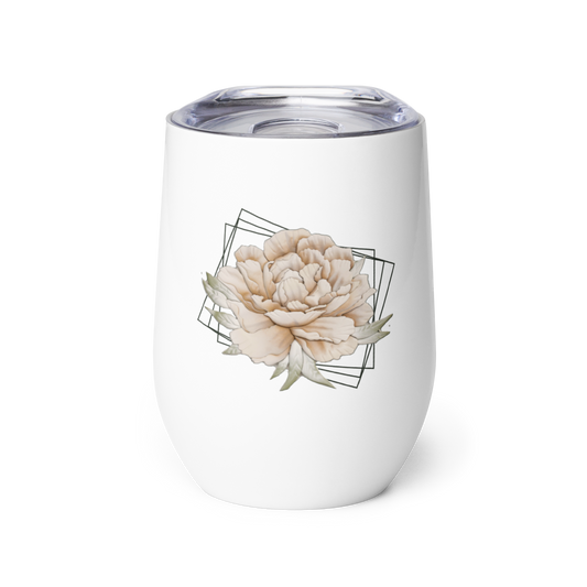 Blanca - Rowynn's Peony Wine Tumbler